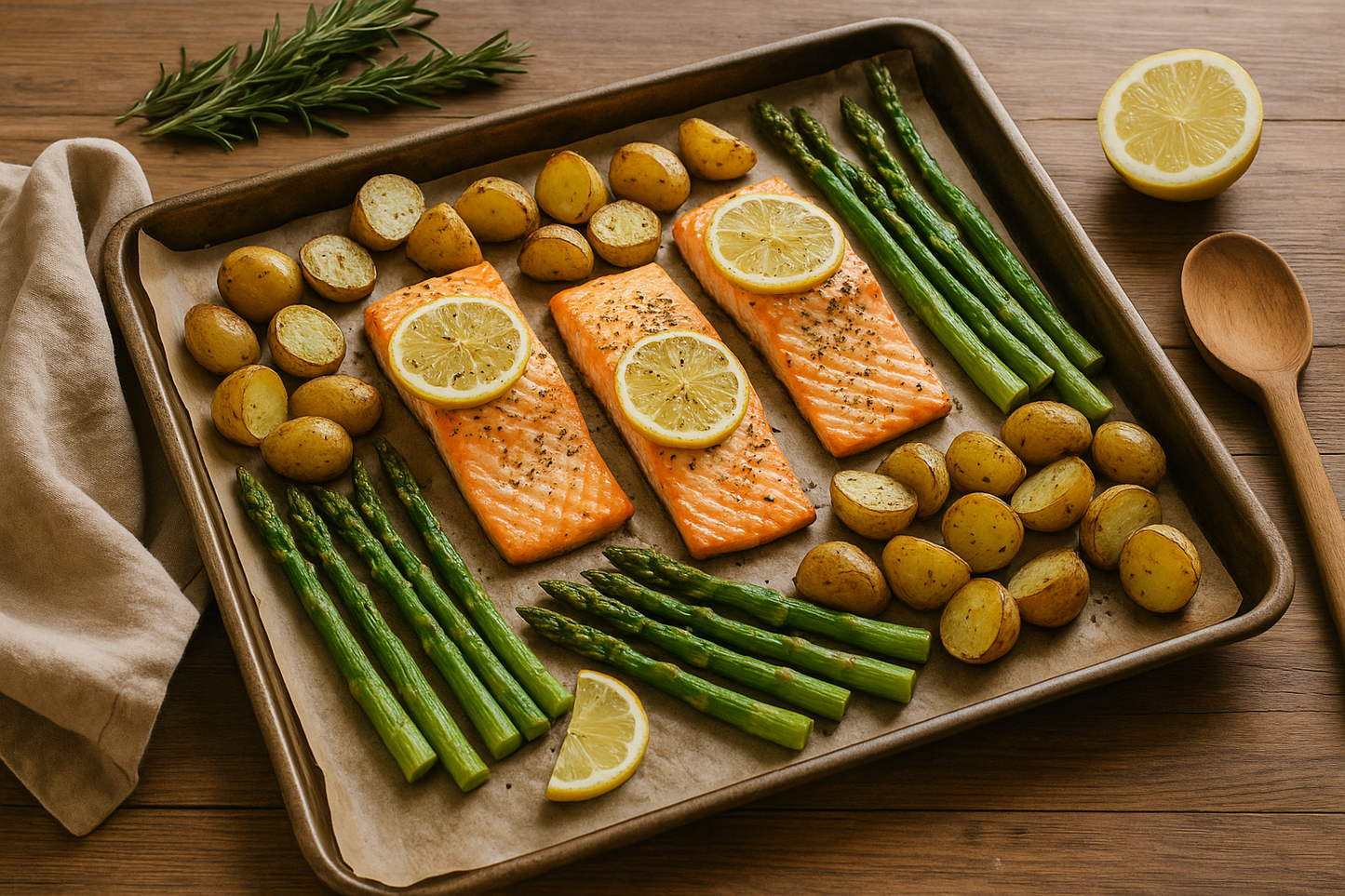 Sheet‑Pan Salmon and Vegetables for Sunday Dinner