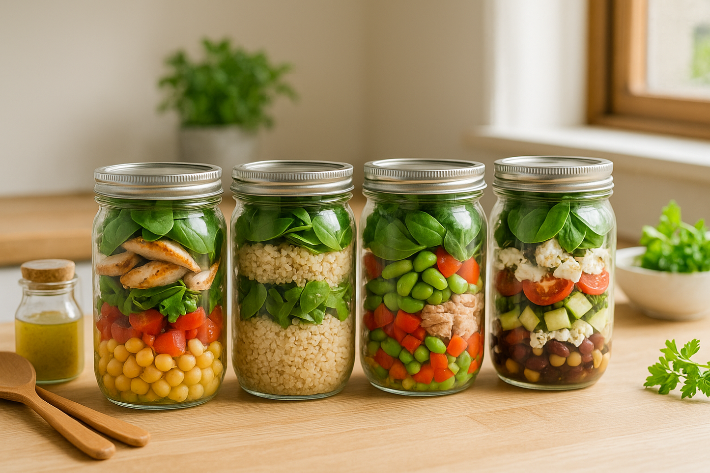 High‑Protein Mason Jar Salads for Lunch Prep
