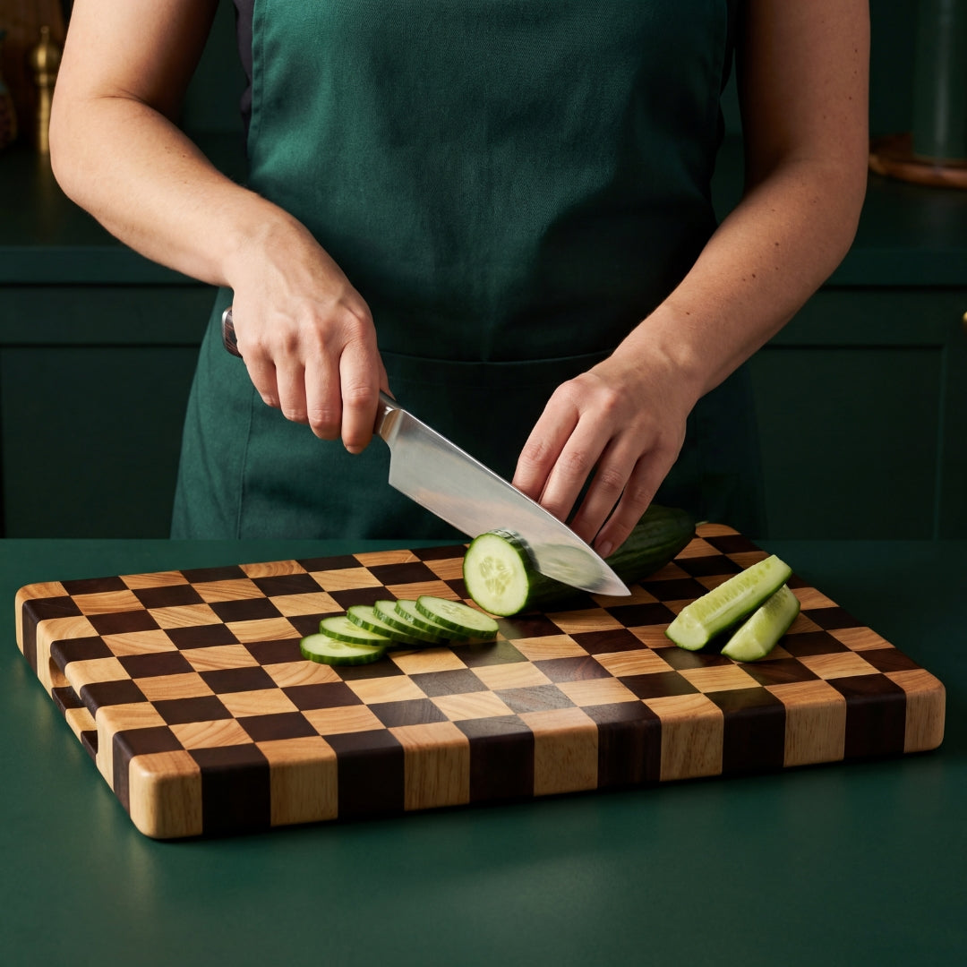 
                  
                    Checkerboard chopping board - Deer and Oak signature collection - display board - charcuterie board
                  
                