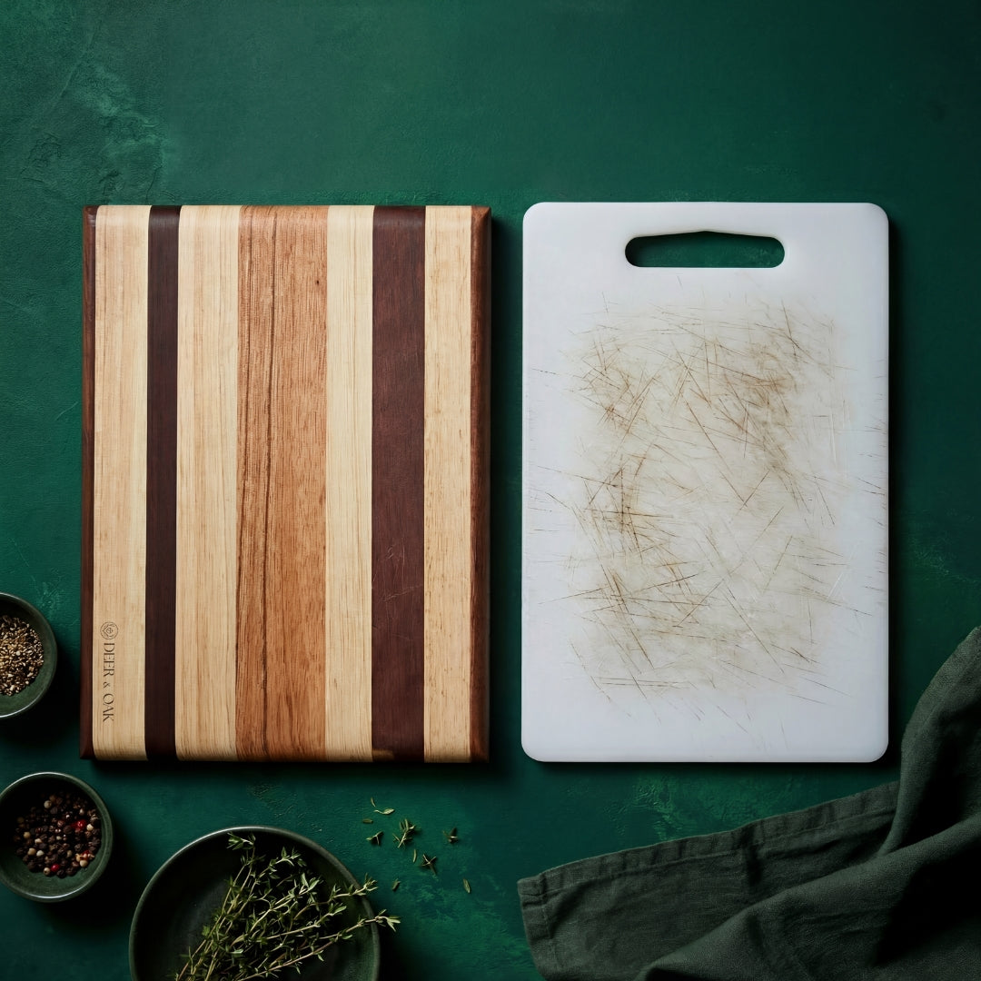 
                  
                    racing stripe acacia chopping board - Deer and Oak signature collection - display board - charcuterie board
                  
                