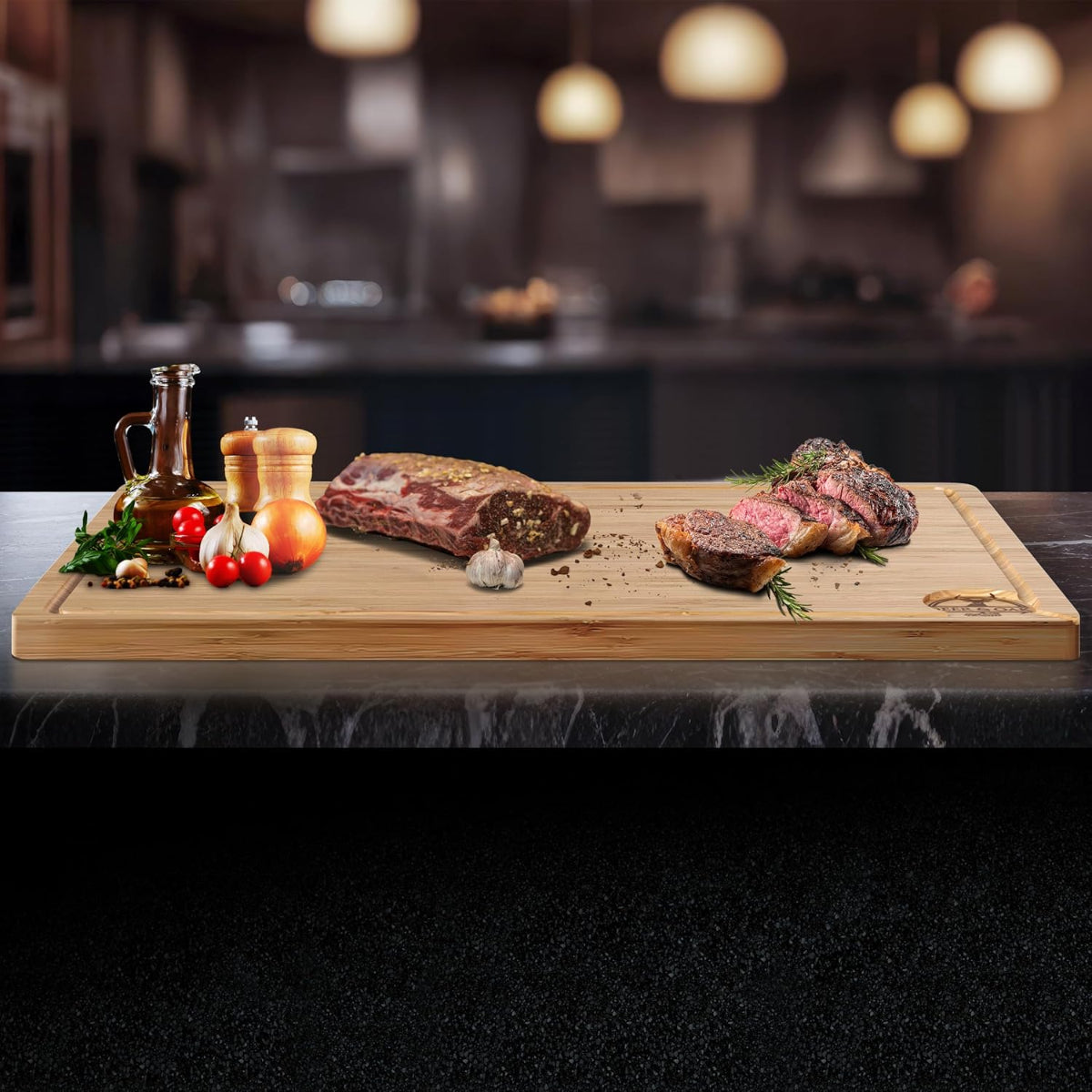 
                  
                    Deer and Oak bamboo XXXL chopping board- cutting board - cheese board - charcuterie board - kitchen chopping board - durable wood chopping board
                  
                