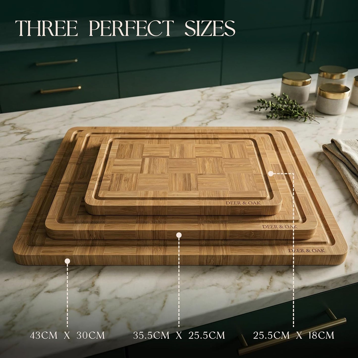 
                  
                    3-Piece Carbonised Bamboo Chopping Board Set
                  
                