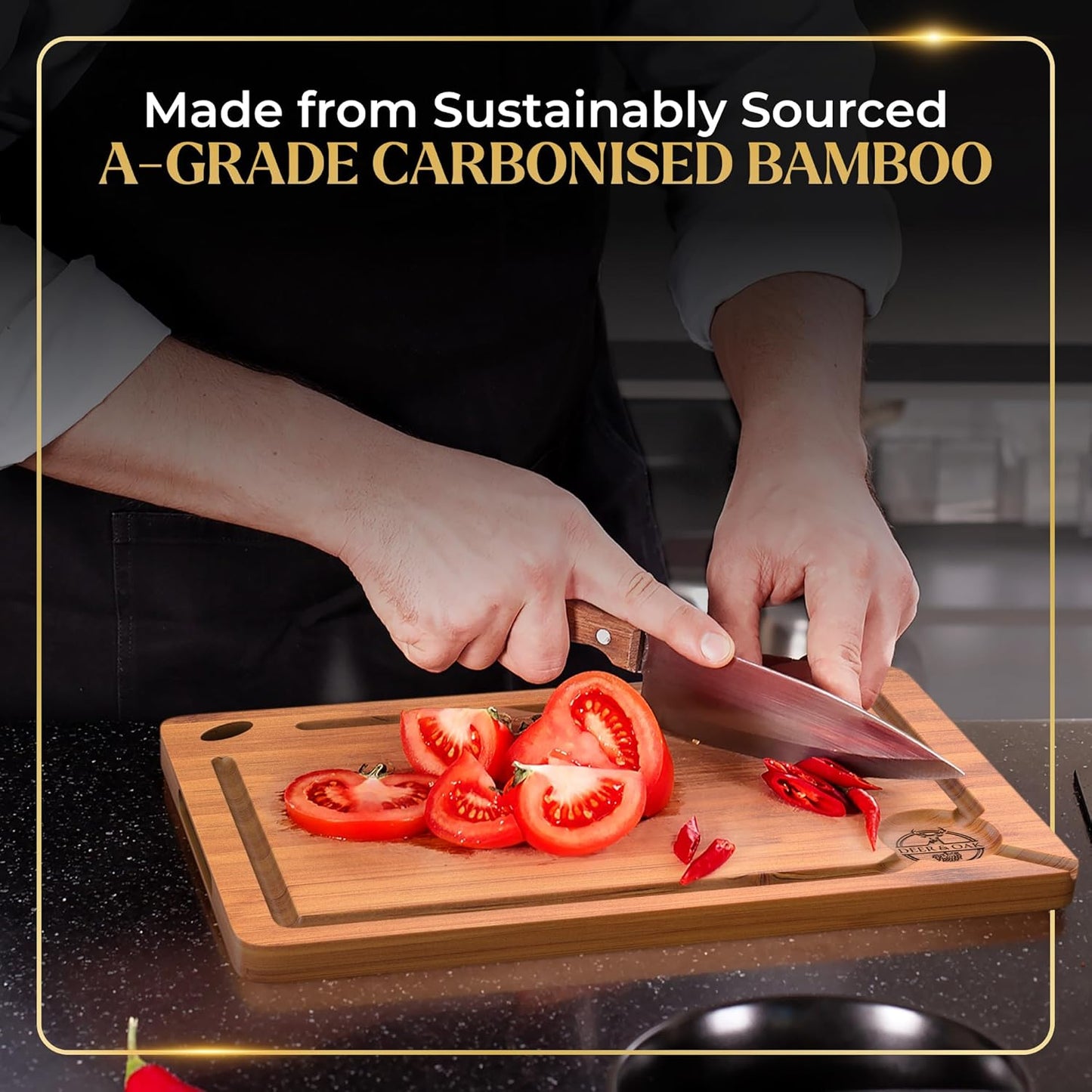 
                  
                    3-piece Carbonised Bamboo Chopping Board Set
                  
                