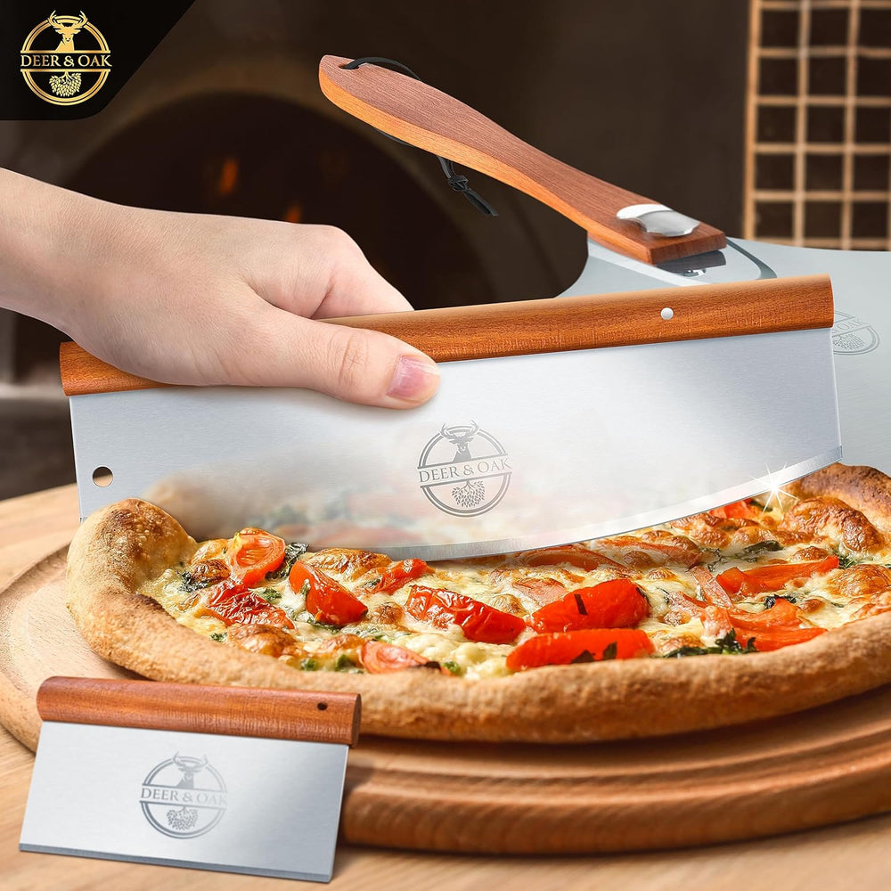 
                  
                    Foldable Pizza Peel, Rocker & Dough Scraper Set
                  
                