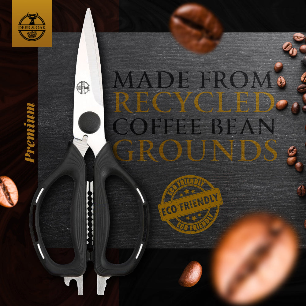 
                  
                    Deer and Oak kitchen scissors - sustainable meat scissors - plastic free scissors - meat and herb scissors.
                  
                