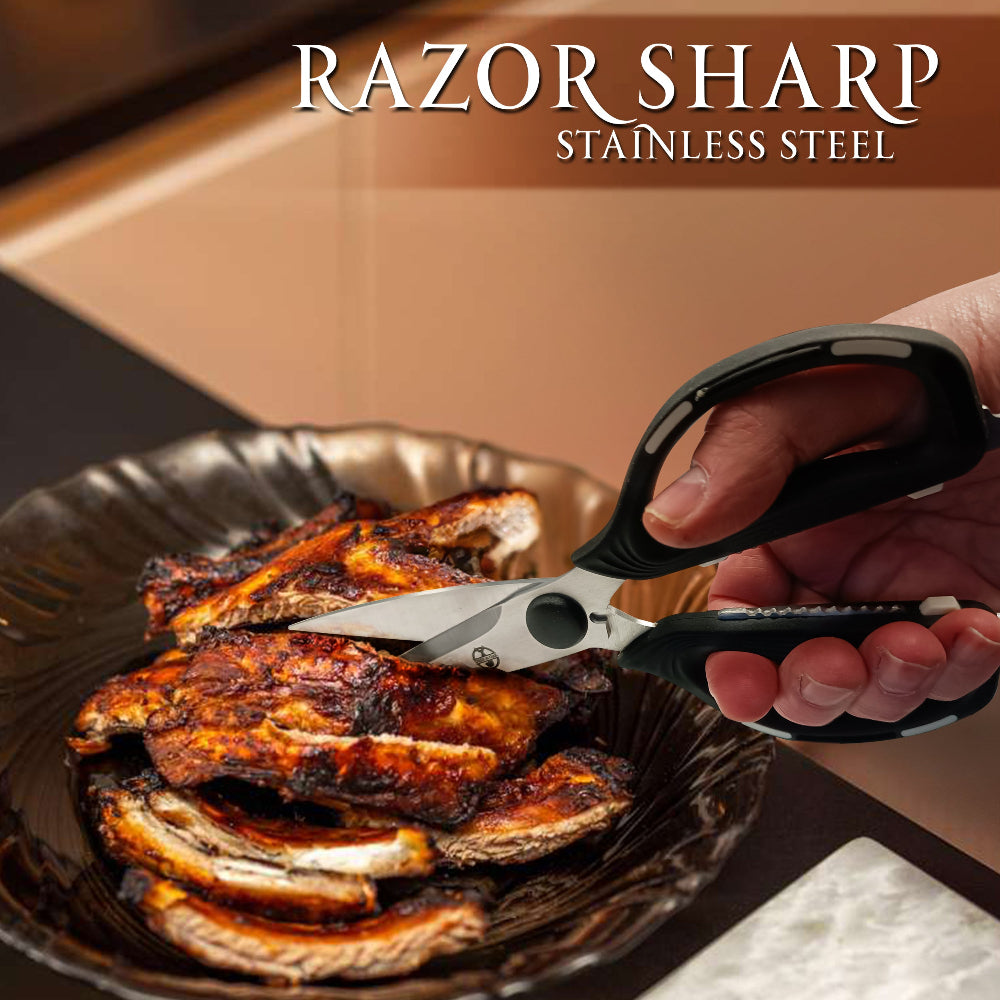 
                  
                    Deer and Oak kitchen scissors - sustainable meat scissors - plastic free scissors - meat and herb scissors.
                  
                