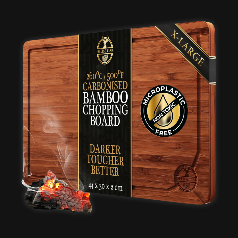 Extra Large Carbonised Bamboo Wood Chopping Board