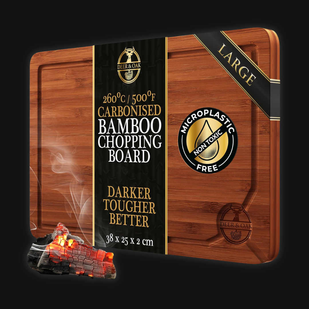 
                  
                    Large Carbonised Bamboo Wood Chopping Board
                  
                