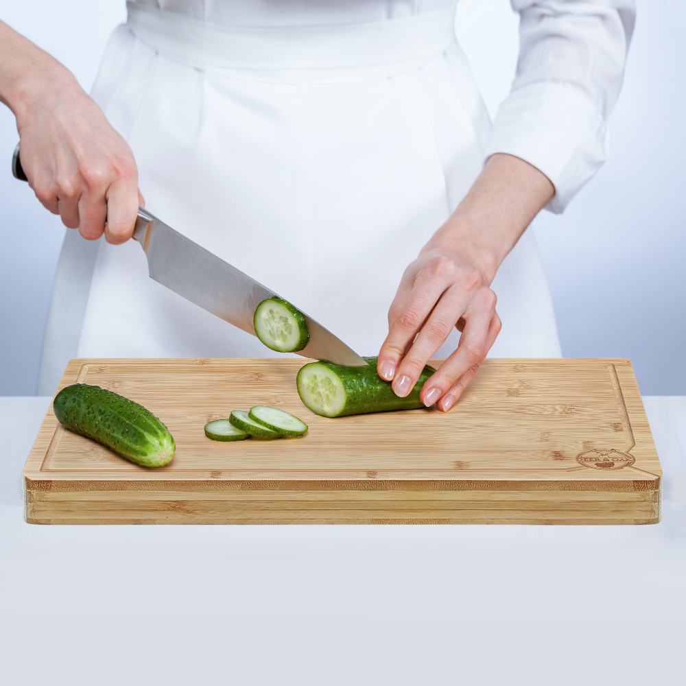 
                  
                    Deer and Oak bamboo butchers block chopping board - cutting board - cheese board - charcuterie board - kitchen chopping boards - durable wood chopping board
                  
                