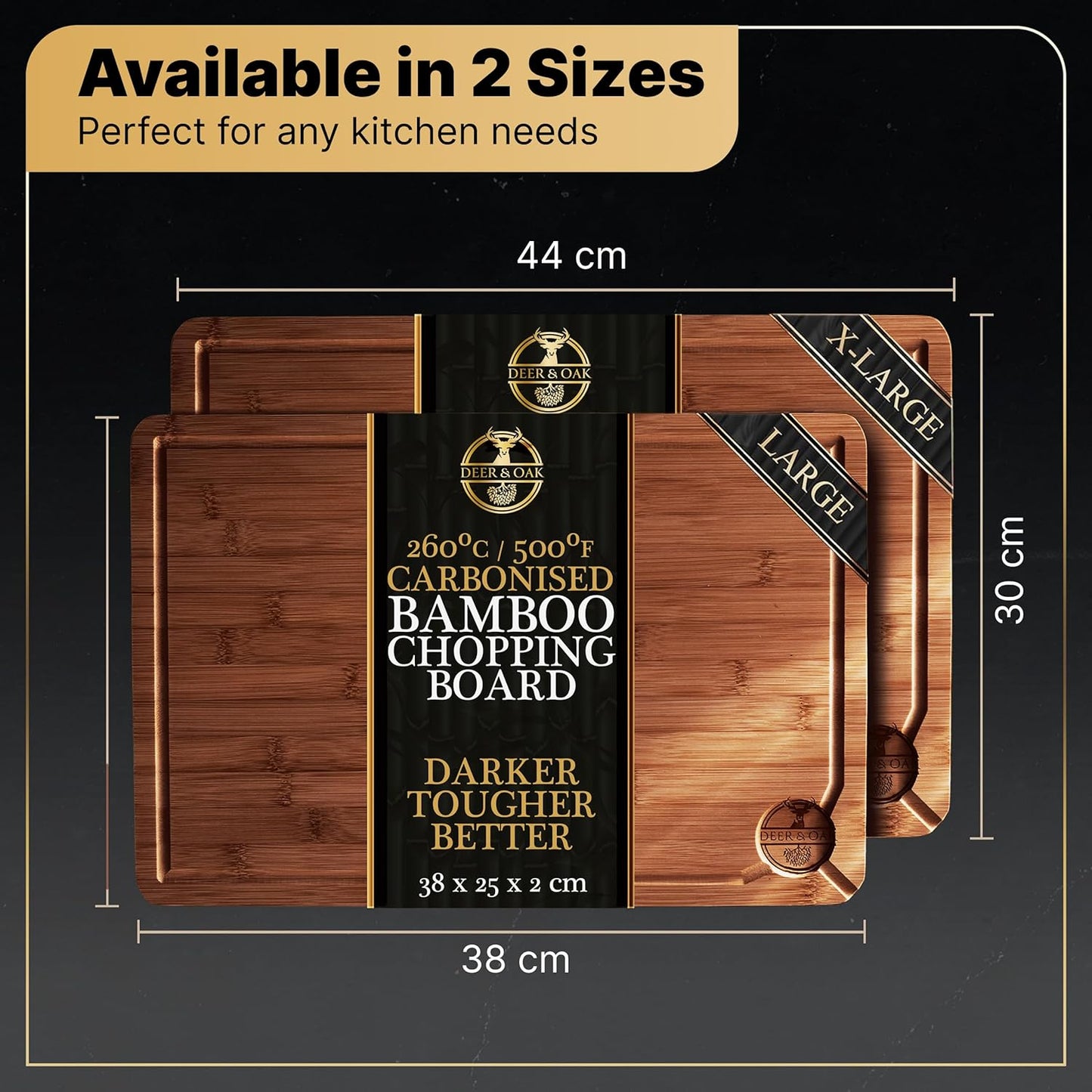 
                  
                    Large Carbonised Bamboo Wood Chopping Board
                  
                