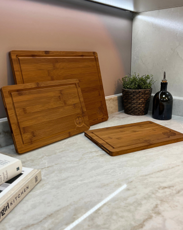 
                  
                    Large Carbonised Bamboo Wood Chopping Board
                  
                