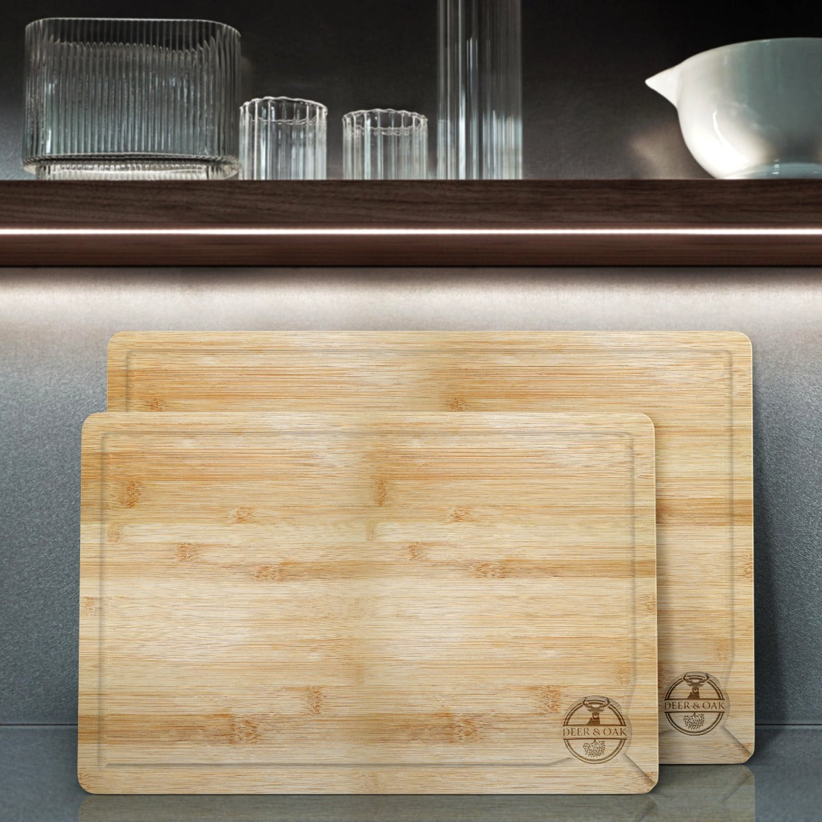 
                  
                    Deer and Oak bamboo chopping board - bamboo cutting board - cheese board - charcuterie board - kitchen chopping board - durable wood chopping board
                  
                